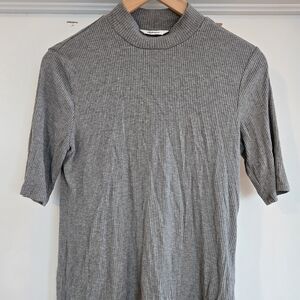 Reitmans Gray Ribbed Turtleneck Sweater